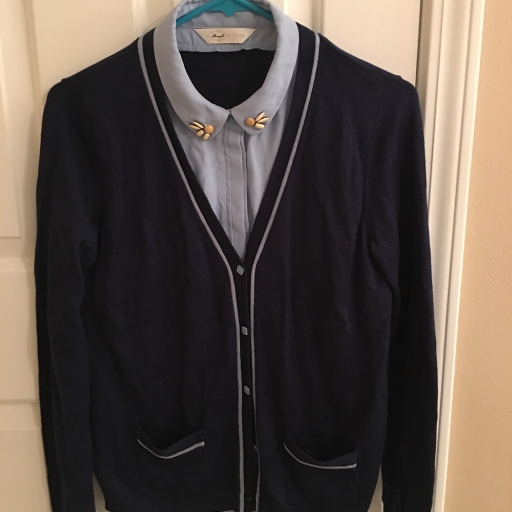 Nancyk Navy Cardigan